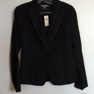 Black tuxedo jacket.